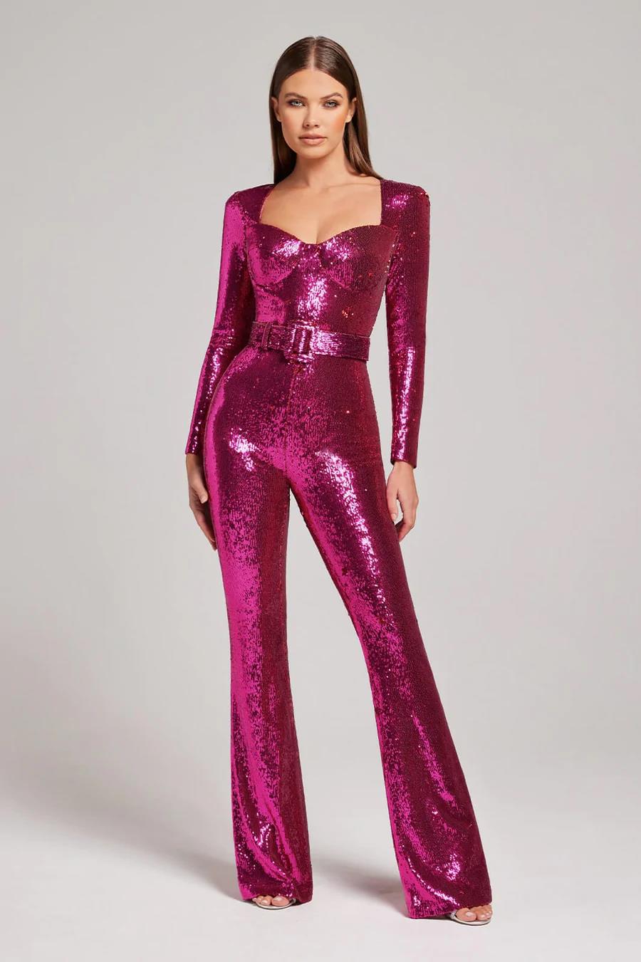 Image variante pour Donna - Combinaison festive pour femmes - Ajustée et raffinée - Noir-18