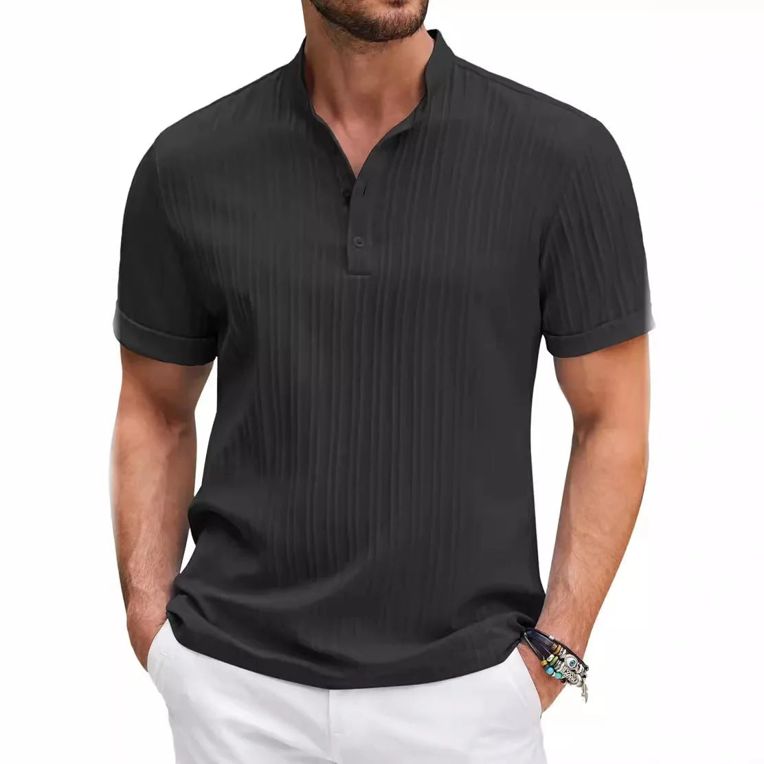 Image variante pour Arjen - Chemise Henley - Confortable - Homme-19