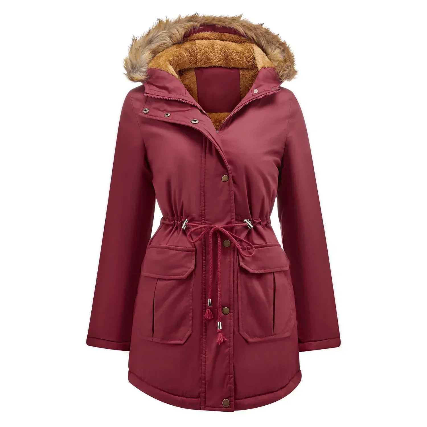 Nordica - Longue Parka Avec Col En Fourrure