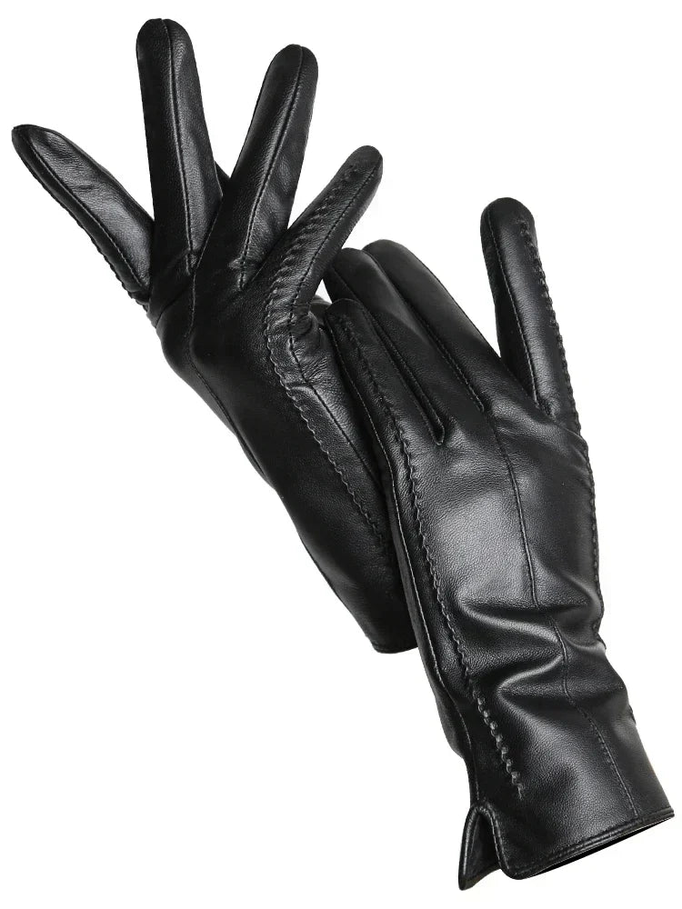 Isabelle – Gants D’Hiver En Cuir Chaud, Stylés Et Durables
