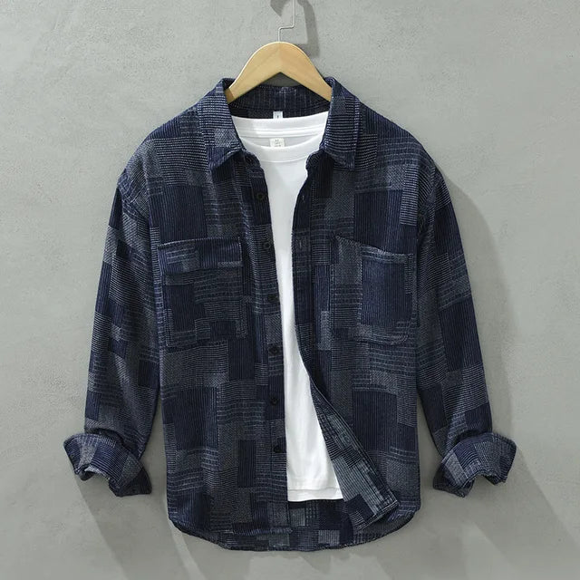 Image variante pour Declan - Chemise Patchwork - Élégante - Hommes-19