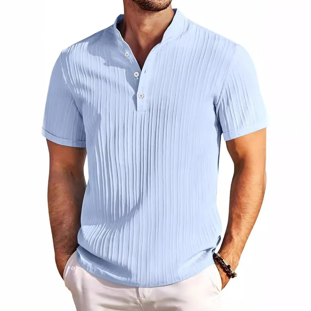 Image de variante pour Arjen - Chemise Henley - Confortable - Hommes-13