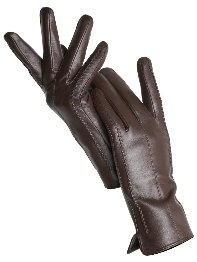 Isabelle – Gants D’Hiver En Cuir Chaud, Stylés Et Durables