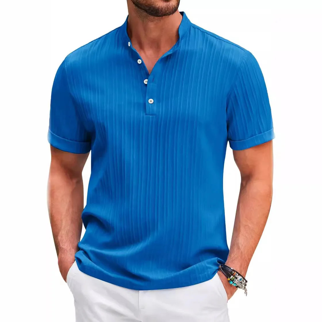 Image variante pour Arjen - Chemise Henley - Confortable - Hommes-25