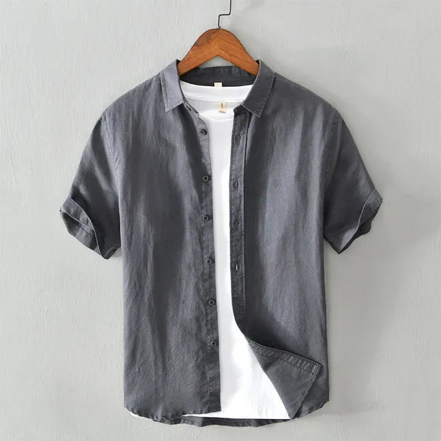 Jeroen - Chemise en lin décontractée - Intemporelle - Hommes-3