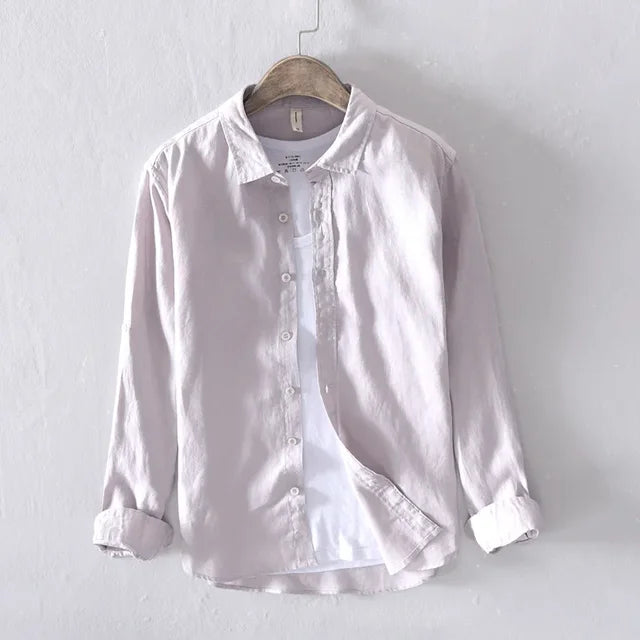 Image variante pour Lachlan - Chemise en lin - Intemporelle - Hommes-43