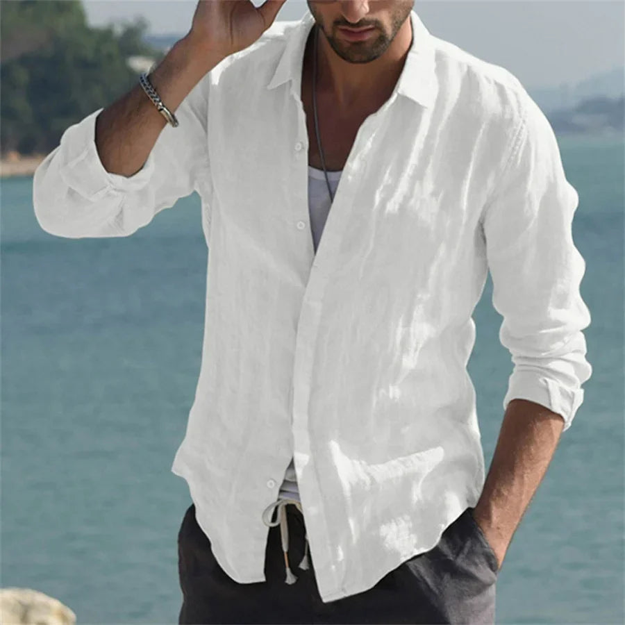 Image variant pour Bram - Chemise en coton léger - Décontracté - Hommes-7