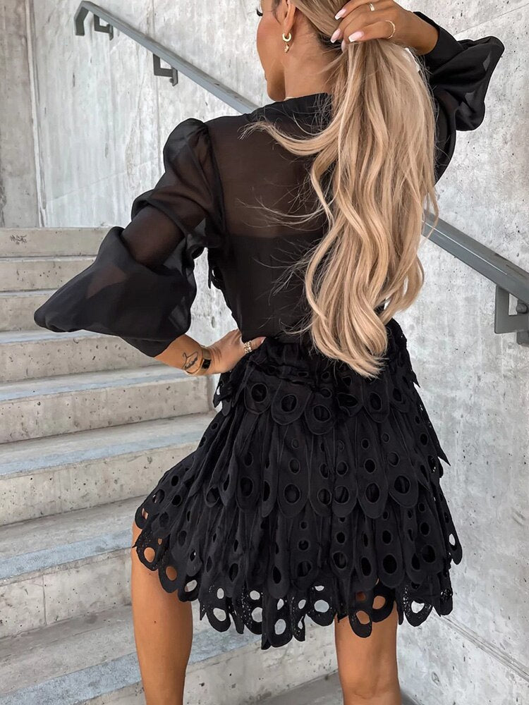 Chloé - Robe Dentelle Élégante