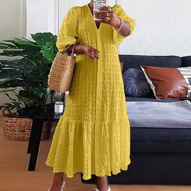 Nathalie - Robe Maxi D'Été Confortable