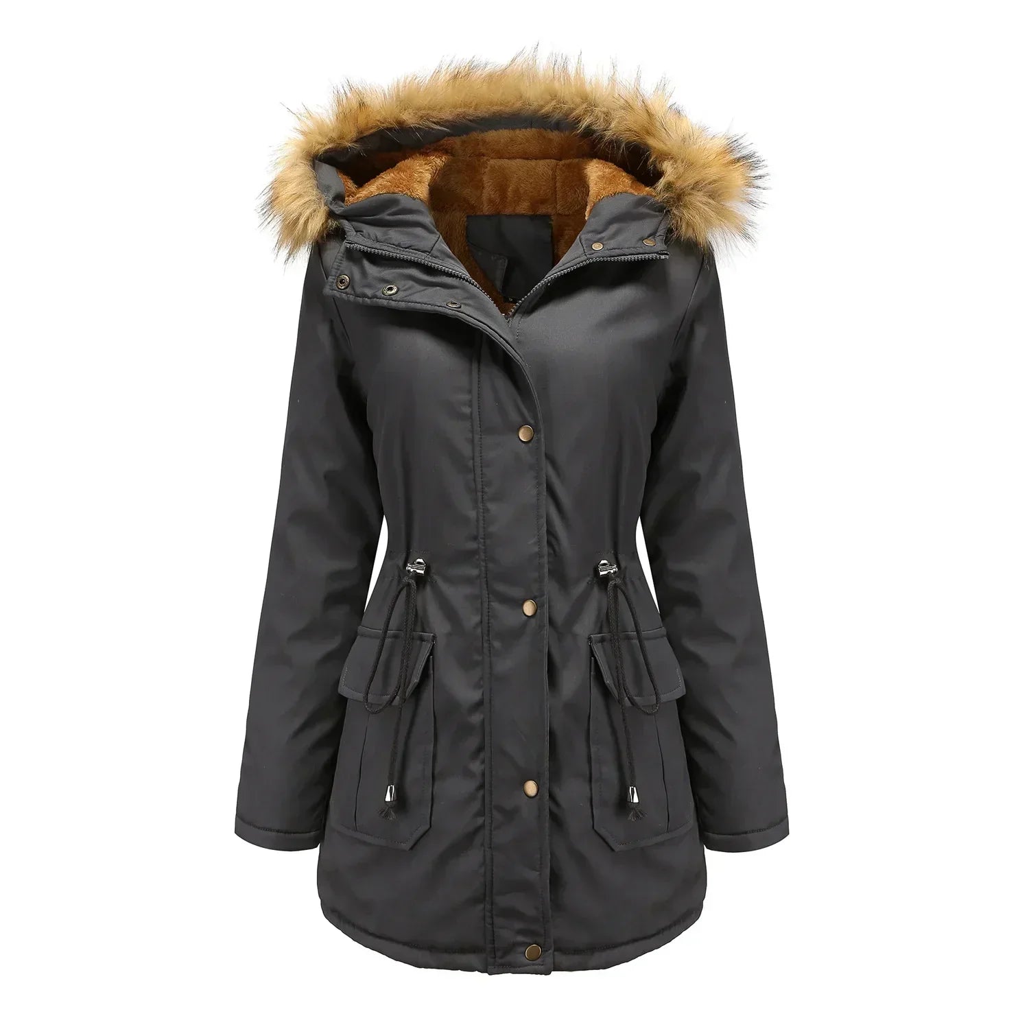 Nordica - Longue Parka Avec Col En Fourrure