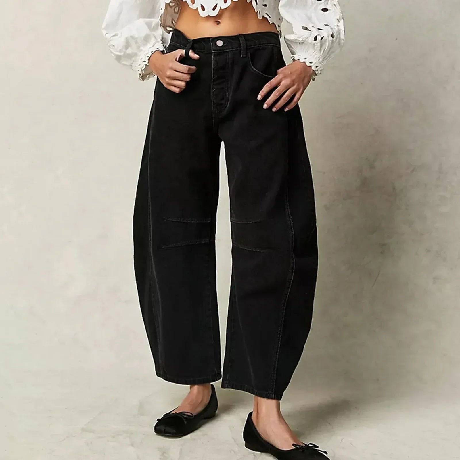 Louise - Jean Large Confortable Pour Femme