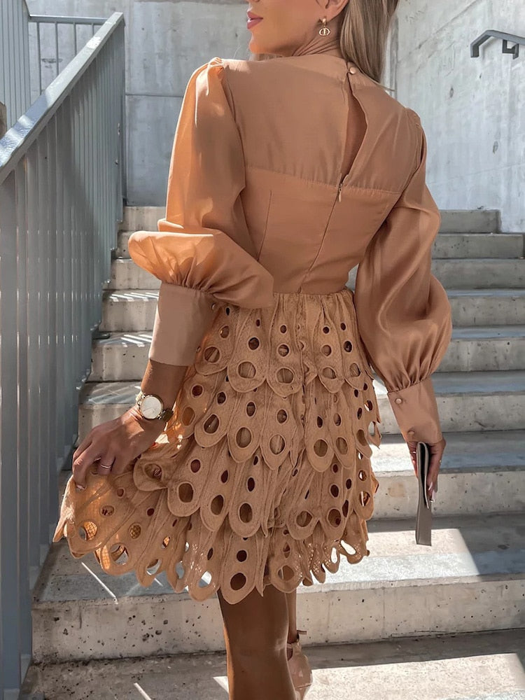 Chloé - Robe Dentelle Élégante