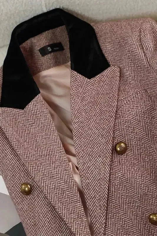 Martine | Blazer Élégant Long Laine