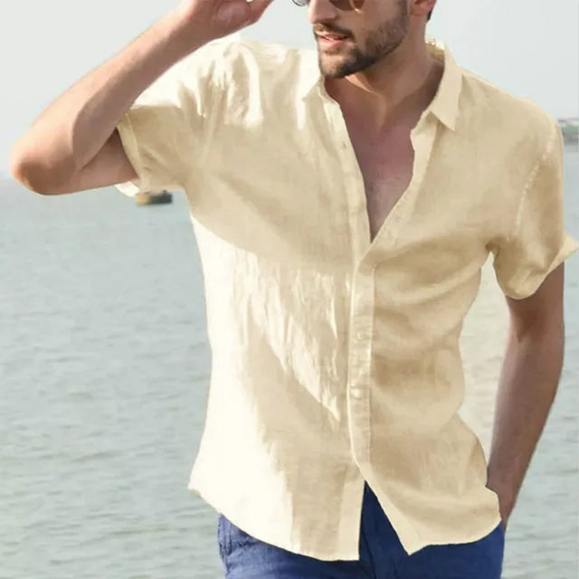 Image variante pour Jasper - T-Shirt en Lin Décontracté - Respirant - T-Shirt pour Hommes-25