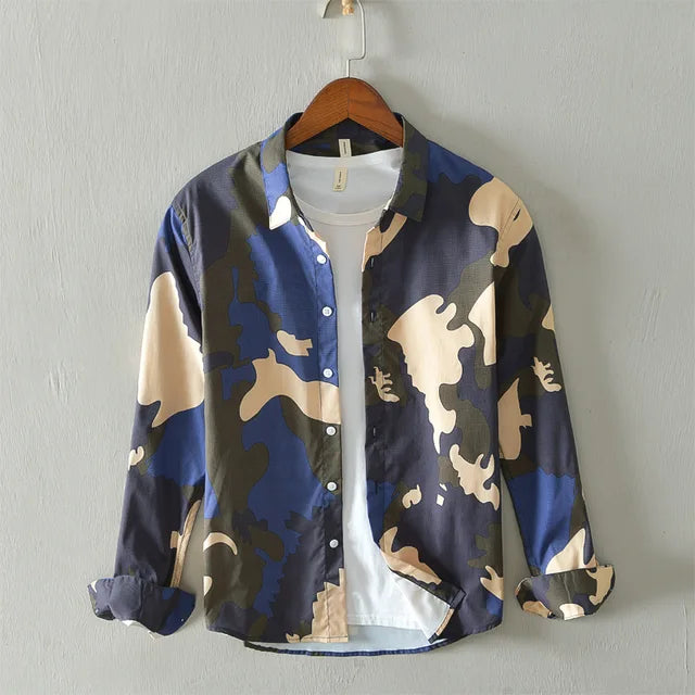 Image variant pour Jeroen - Chemise décontractée imprimée - Créatif - Hommes-49
