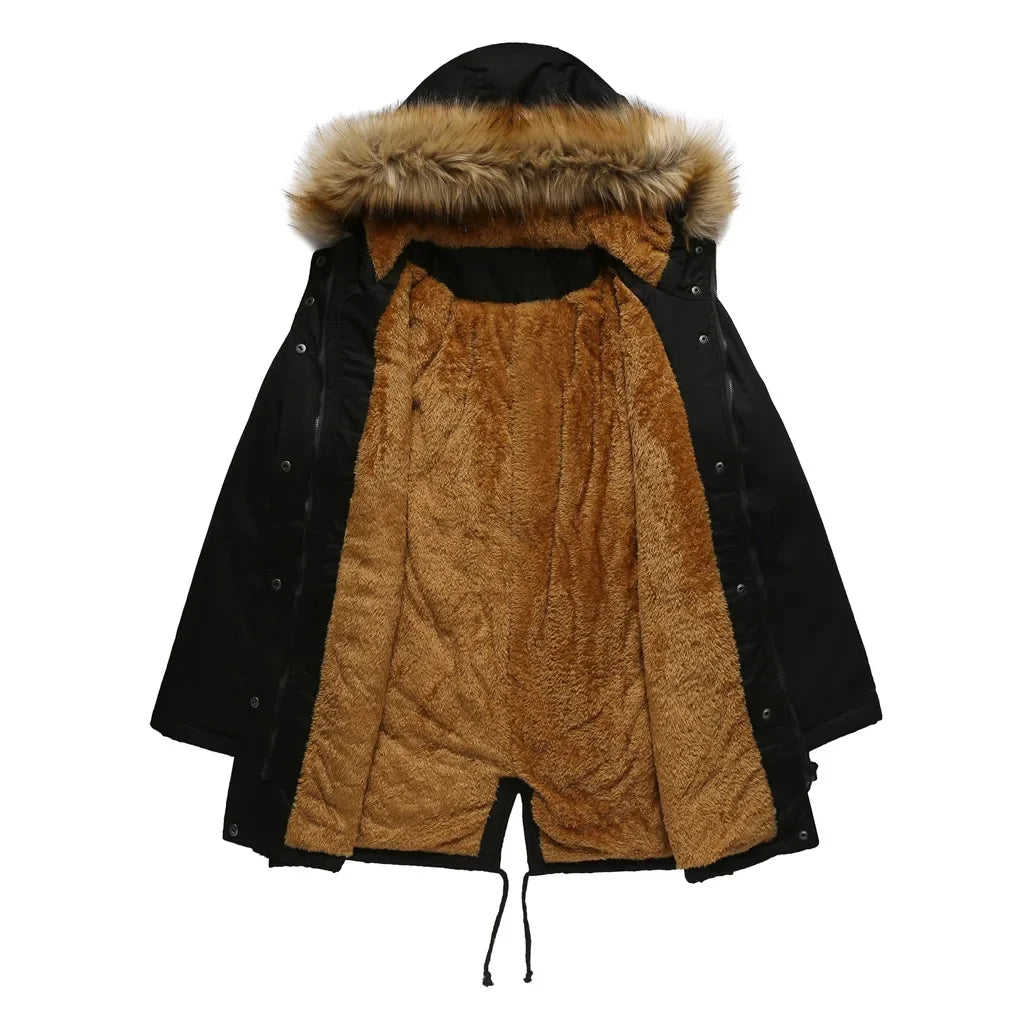 Nordica - Longue Parka Avec Col En Fourrure