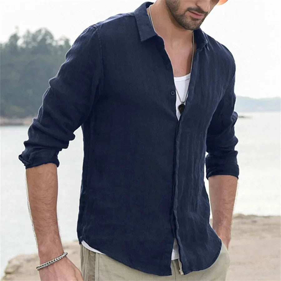 Image variante pour Bram - Chemise en coton léger - Décontractée - Hommes-13