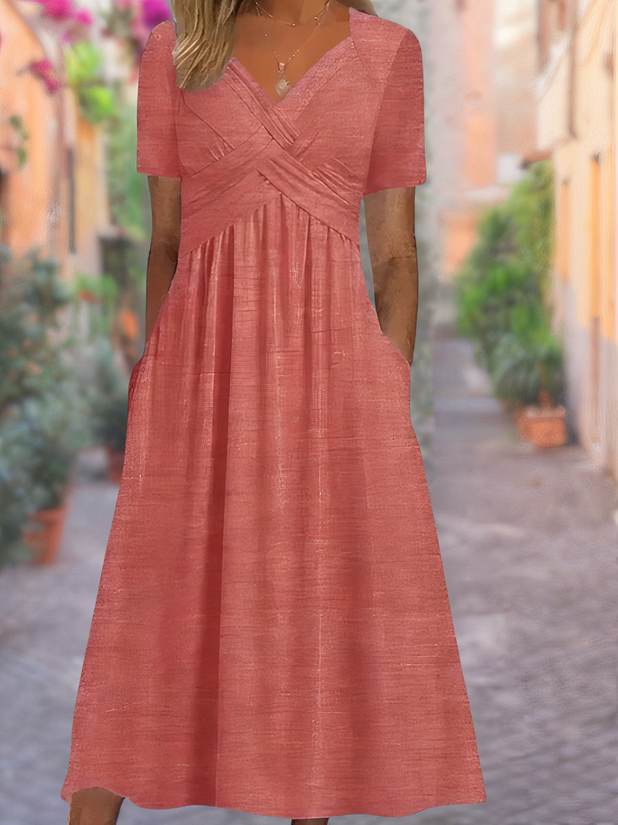 Image de variante pour Joeline - Robe d'été élégante - Flatteur et respirant - Femmes-19