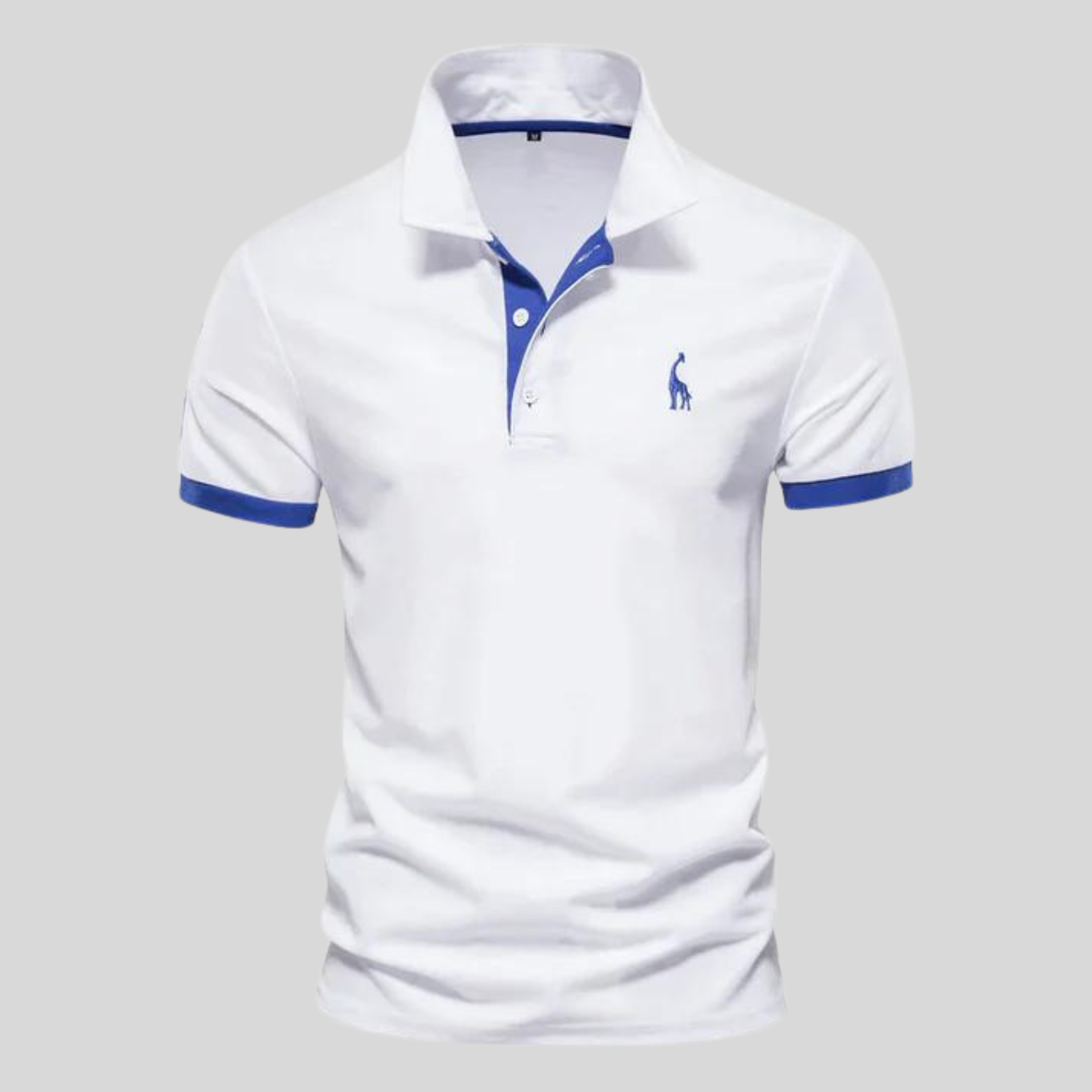 Rico - Polo Bicolore Manches Courtes Slim Fit Homme