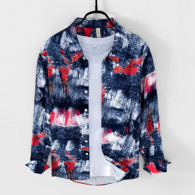 Image variante pour Jeroen - Chemise Casual Imprimée - Créatif - Hommes-43