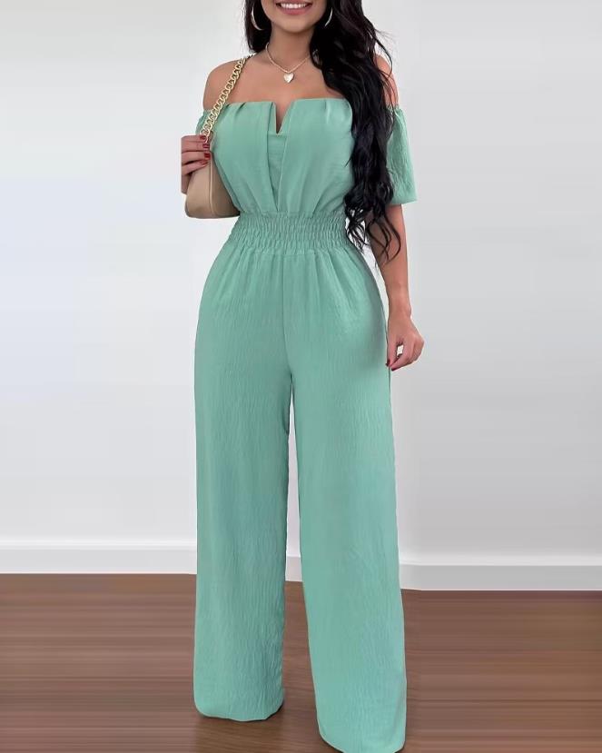 Variant image for Zita - Zwarte Jumpsuit Dames - Feestelijk en Elegant - Off-Shoulder Model-13