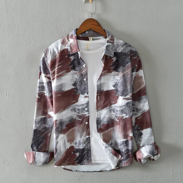 Image variante pour Jeroen - Chemise Imprimée Décontractée - Créatif - Hommes-25