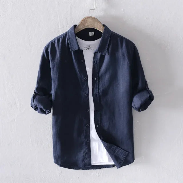 Image variante pour Lachlan - Chemise en lin - Intemporelle - Hommes-55