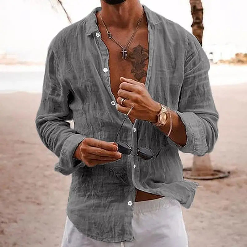 Hugo - Chemise en Lin - Respirante - Hommes-2