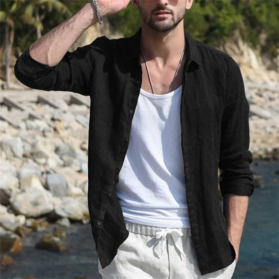 Bram - Chemise en Coton Léger - Décontracté - Hommes-3