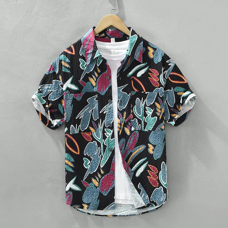 Image variant pour Idris - Chemise Imprimée - Décontractée - Hommes-7