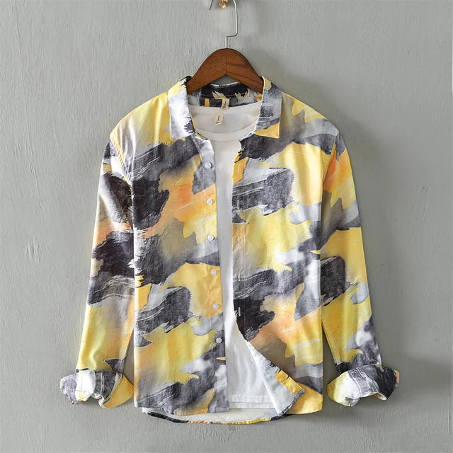 Image variant pour Jeroen - Chemise décontractée imprimée - Créatif - Hommes-55