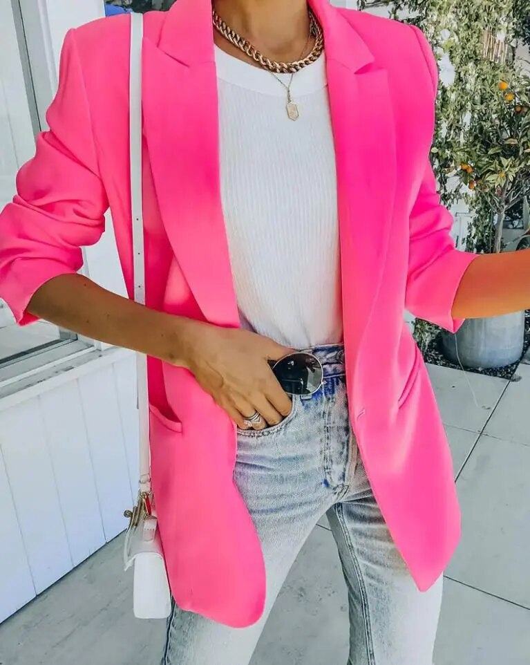 Léa - Blazer Élégant Pour Le Bureau