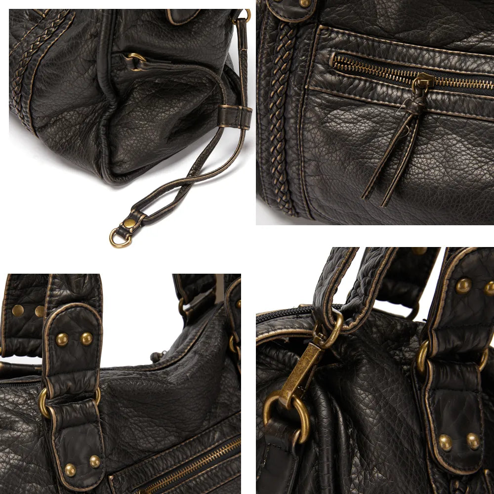 Rachel - Sac Main Noir Femme
