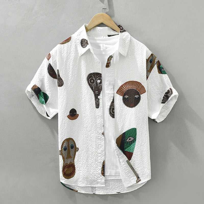 Jeroen - Chemise Créative Imprimée - Élégant - Hommes-2