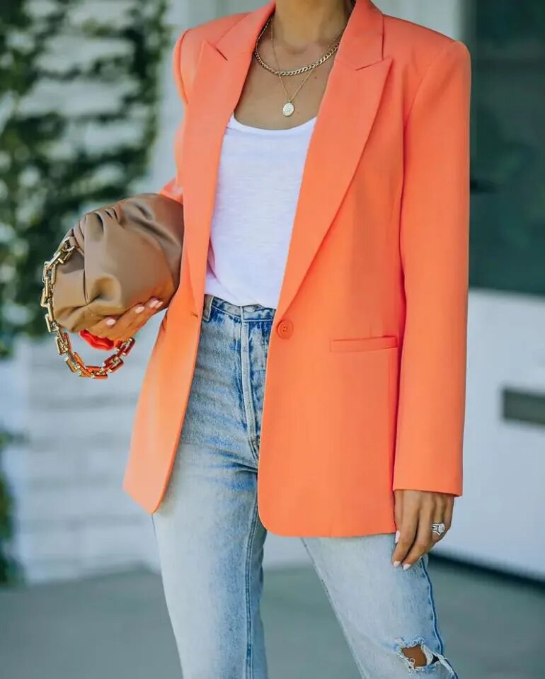 Léa - Blazer Élégant Pour Le Bureau
