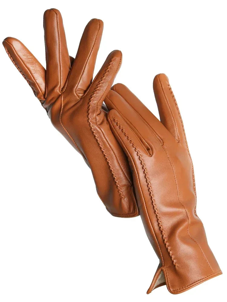 Isabelle – Gants D’Hiver En Cuir Chaud, Stylés Et Durables