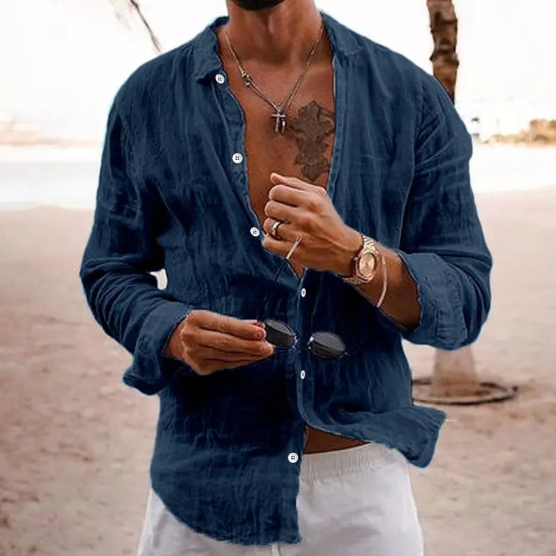 Hugo - Chemise en Lin - Respirant - Hommes-1