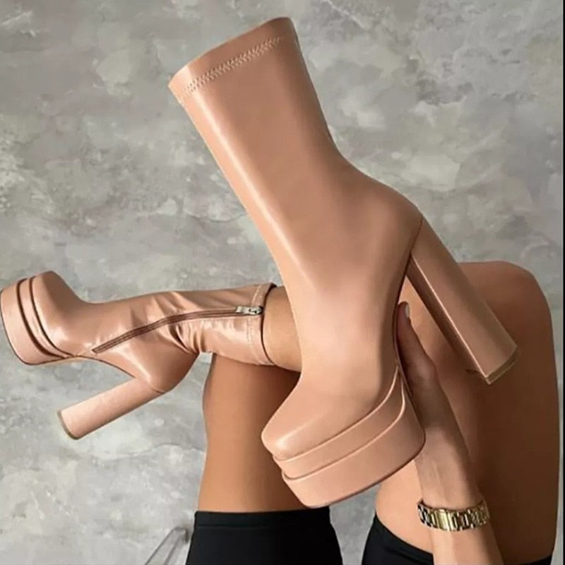 Ava - Bottines Ă Plateforme