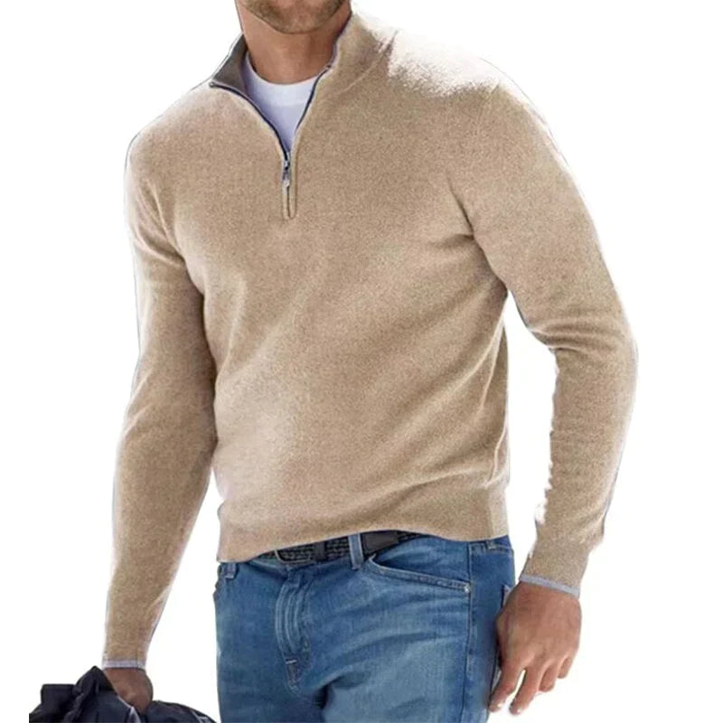 Adrien - Pull homme à demi-zip