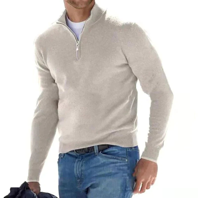 Adrien - Pull homme à demi-zip