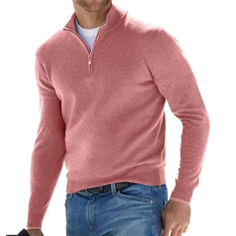 Adrien - Pull homme à demi-zip