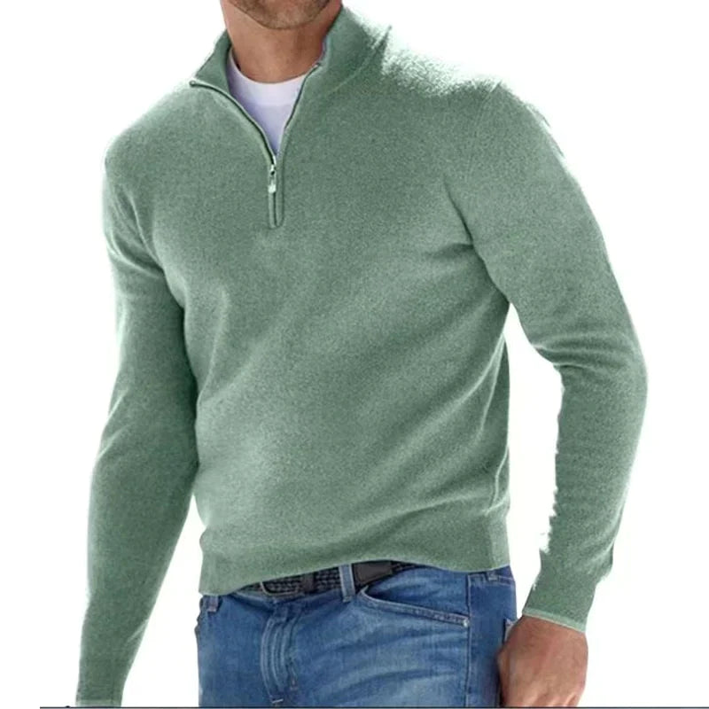 Adrien - Pull homme à demi-zip
