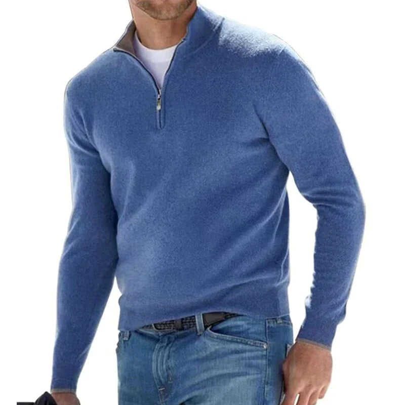 Adrien - Pull homme à demi-zip