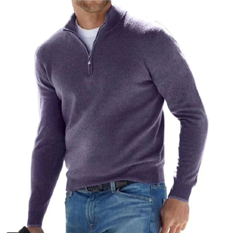 Adrien - Pull homme à demi-zip