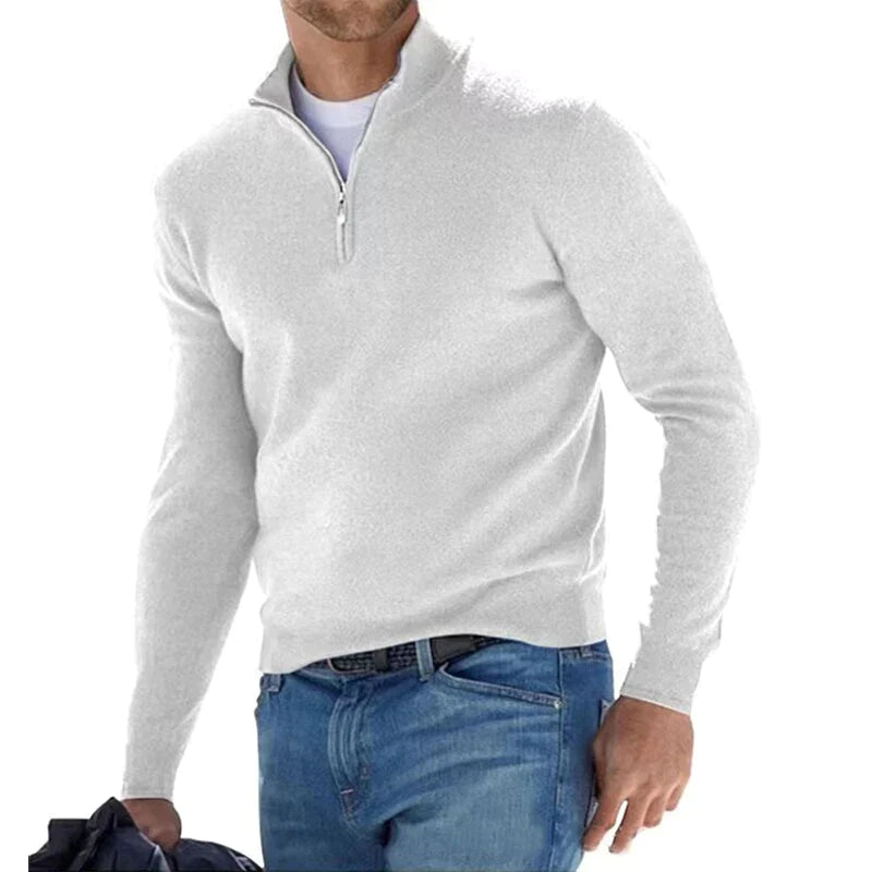 Adrien - Pull homme à demi-zip