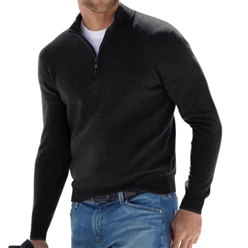 Adrien - Pull homme à demi-zip