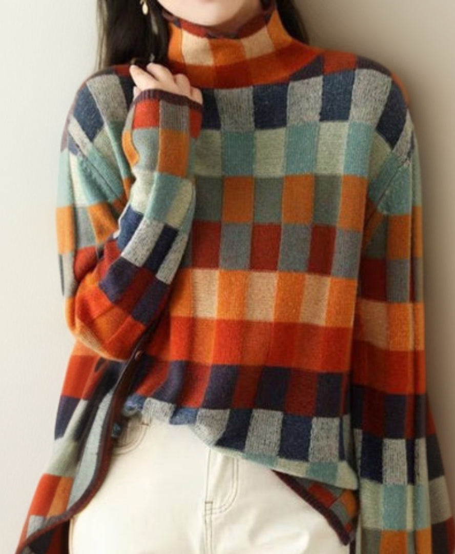 Aurélie - Pull Chic Imprimé Vichy