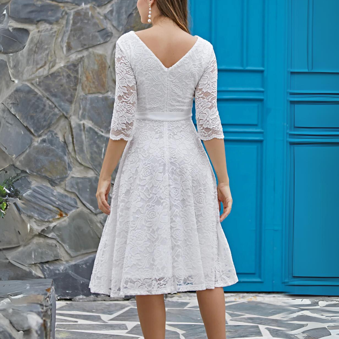 Charlotte - Robe D'Été Légère Mi-Longue Imprimée Femme