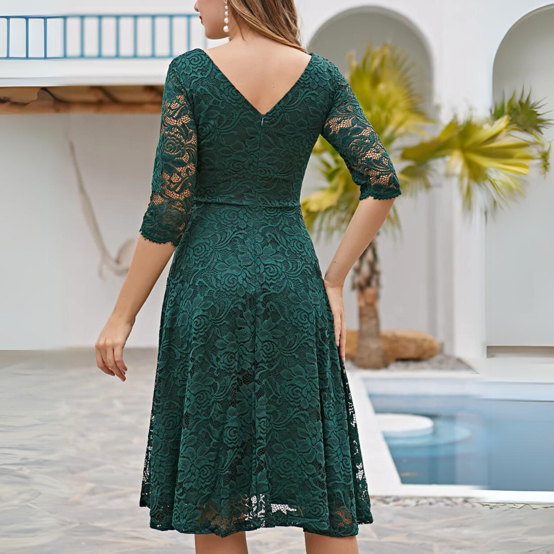 Charlotte - Robe D'Été Légère Mi-Longue Imprimée Femme