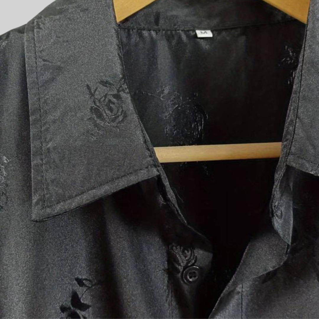 Vince - Chemise en Satin à Fleurs - Style Luxueux - Hommes-3